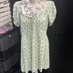 Green Floral Dress